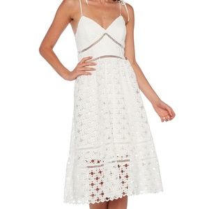 Bardot White Lace Dress Size Small